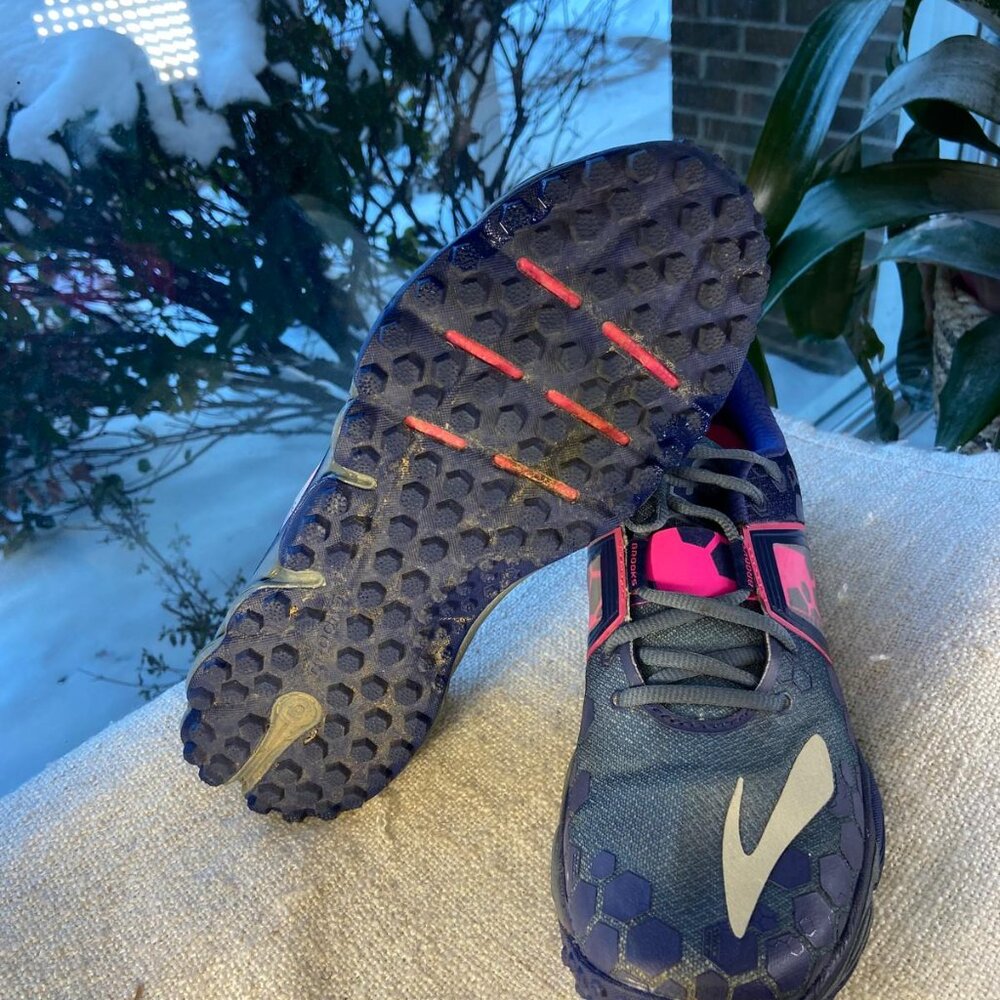 Brooks PureGrit blue and pink Running Shoes Women’s S 10.5 - Picture 5 of 7
